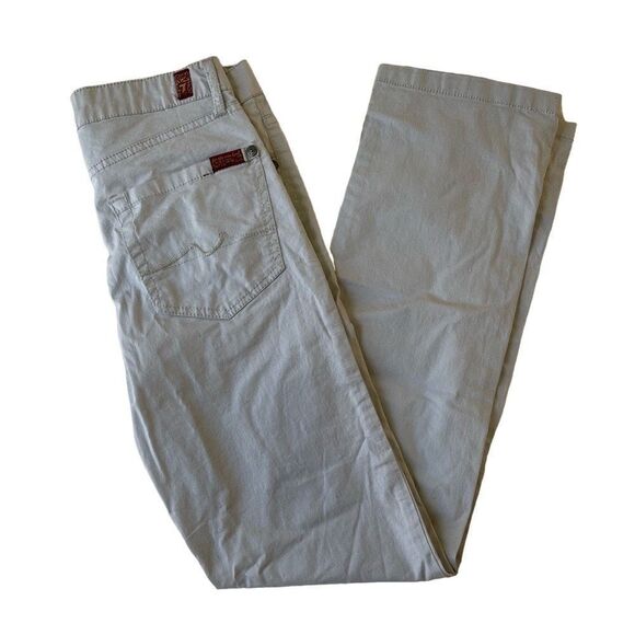 7 For All Mankind Hi Rise Gray Skinny Jeans - Girls 10 - Picture 1 of 8